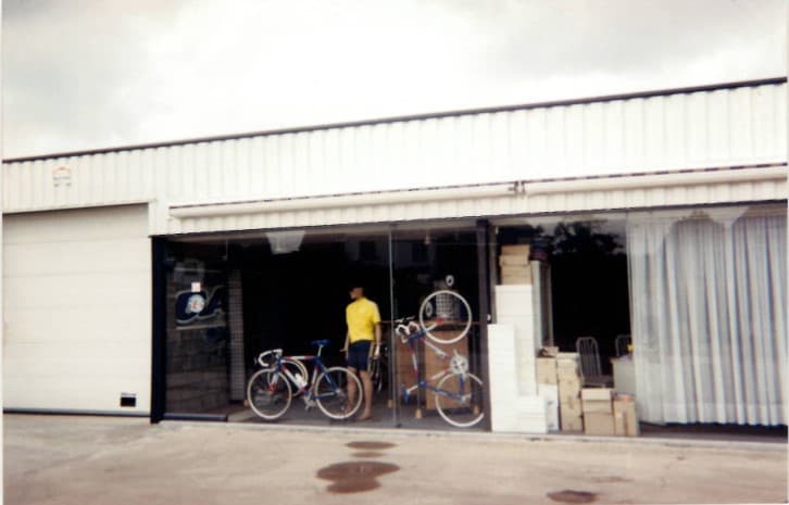 De showroom in Willebroek in 1994